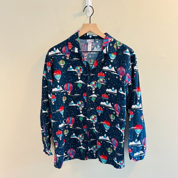 Wondershop 2-Piece Flannel Pajama Set Mens Size Small Hot Air Balloon Print - Picture 5 of 9